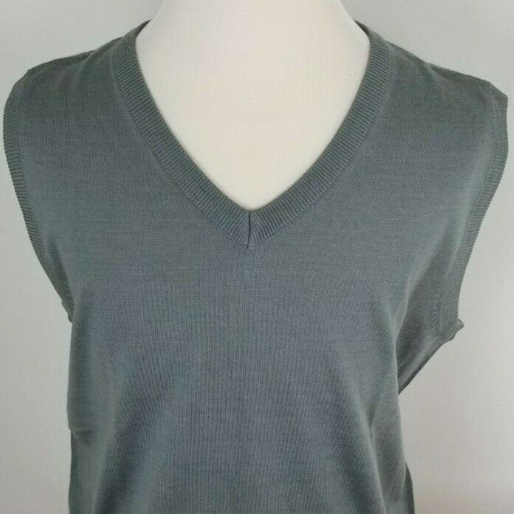 Daniel Ellissa Mens Sweater Vest Size 2X Gray